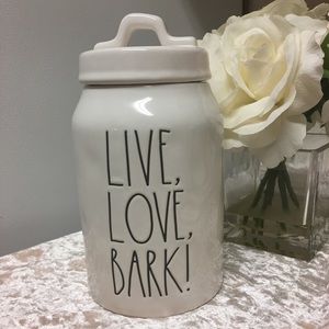 Rae Dunn Live, Love, Bark! Canister